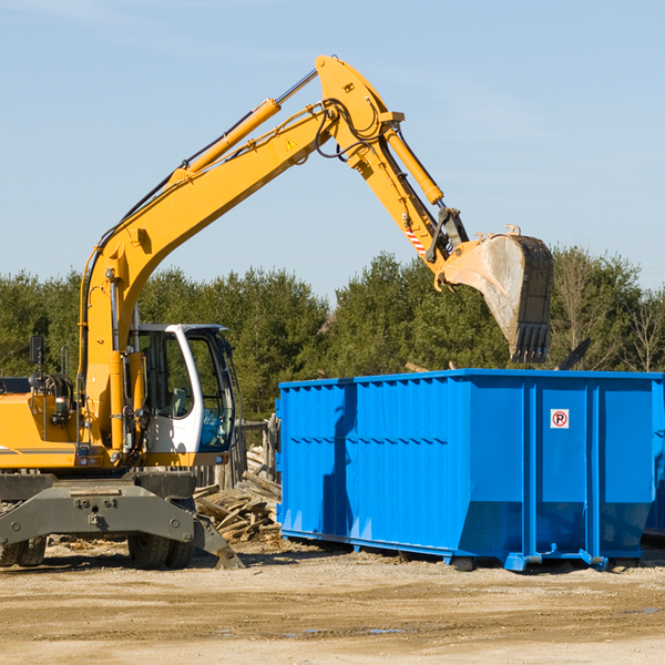 are there any restrictions on where a residential dumpster can be placed in New Sharon IA